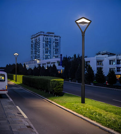Twinstar Series solar garden light TYD3015 used for urban road and residential outdoor lighting