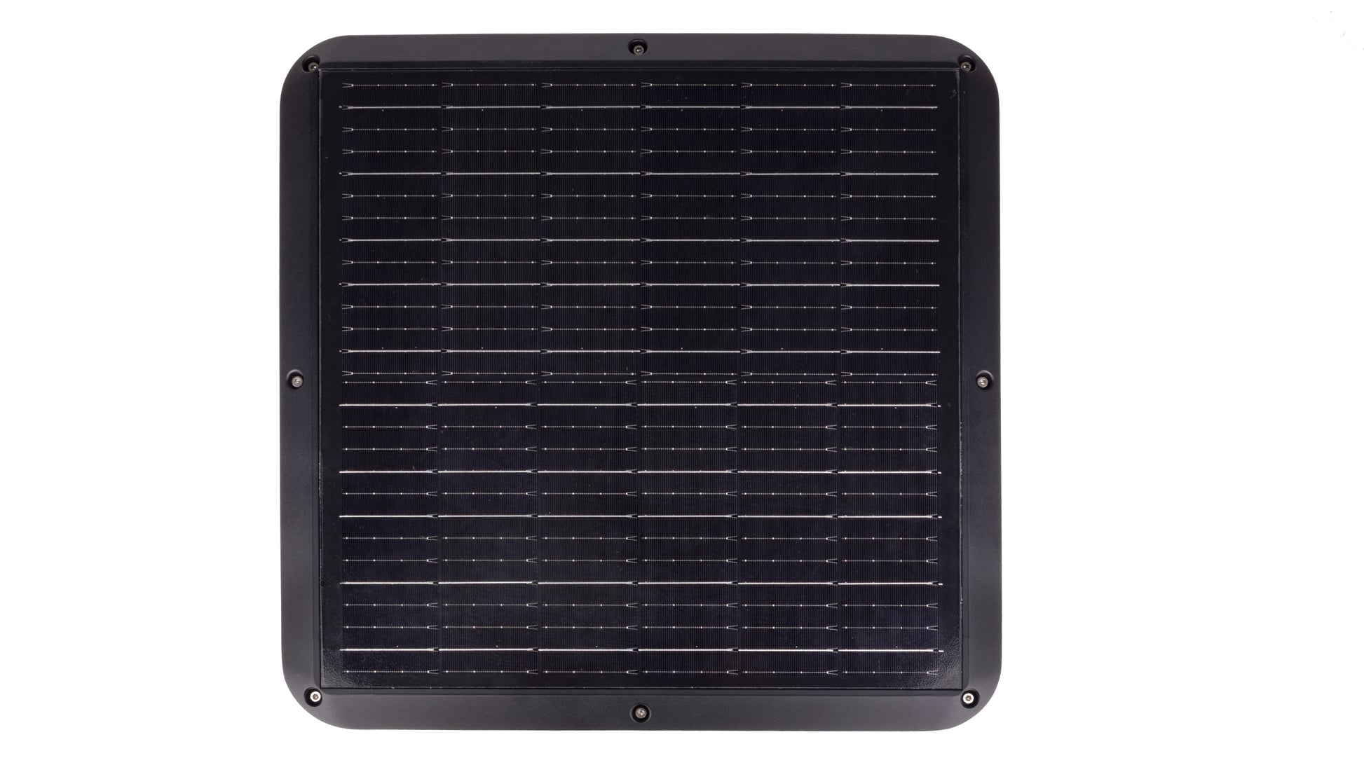 Top view of TYD2014 square solar panel integrated into the garden light head