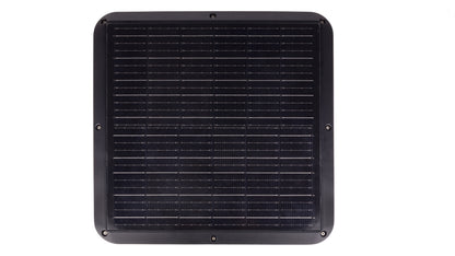 Top view of TYD2014 square solar panel integrated into the garden light head