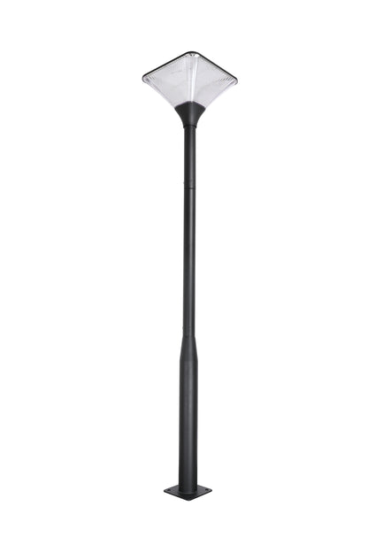 Full pole view of the TYD8805 Square Diamond solar garden light