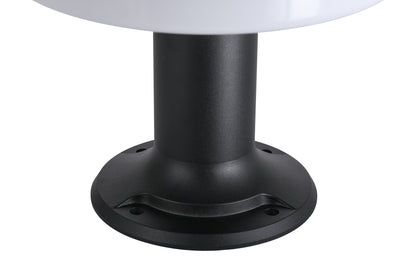 ZTD1107 solar pillar light base detail with screw mounting holes
