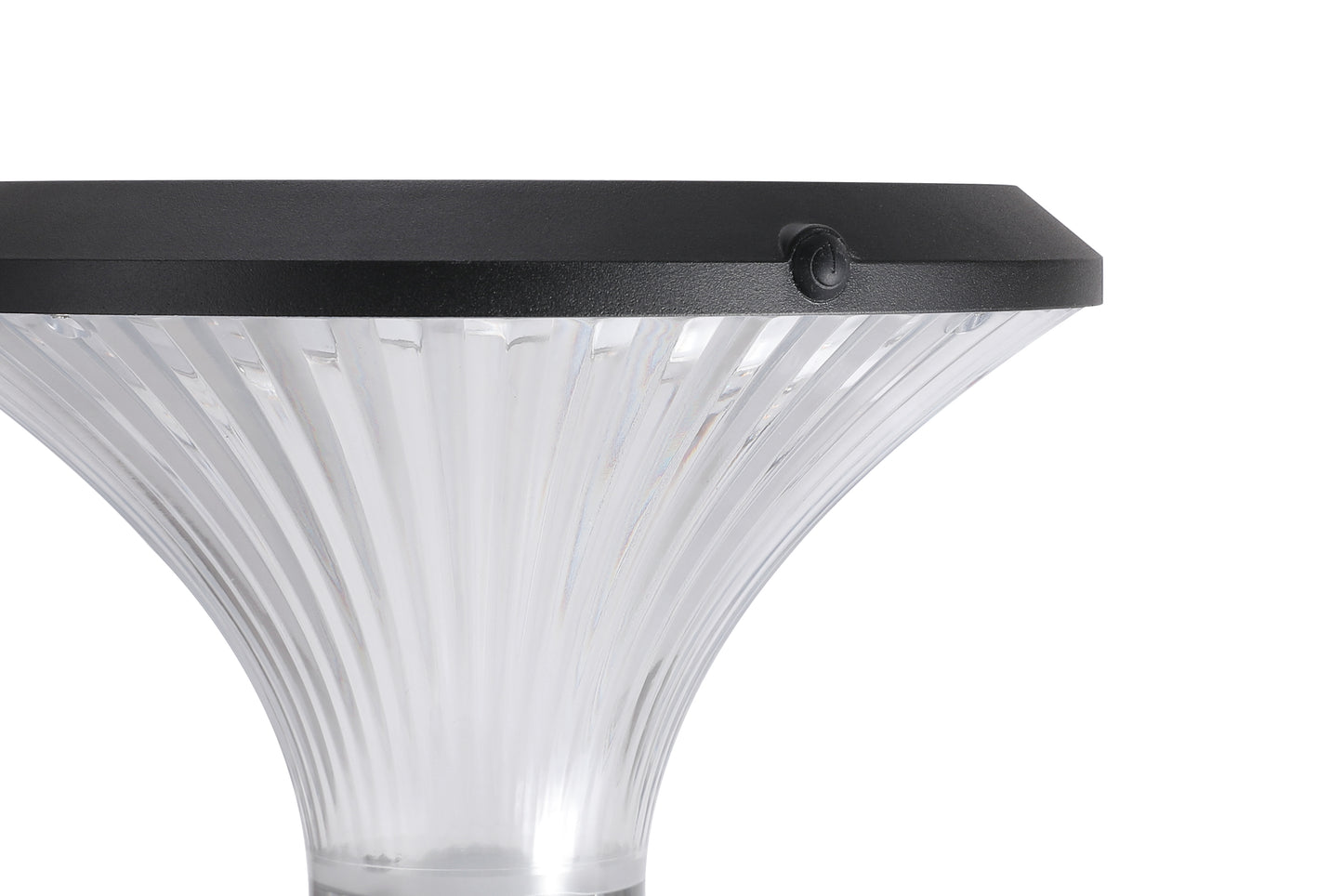 ZTD3002 solar pillar light base mounting detail with round fixed base and screw holes